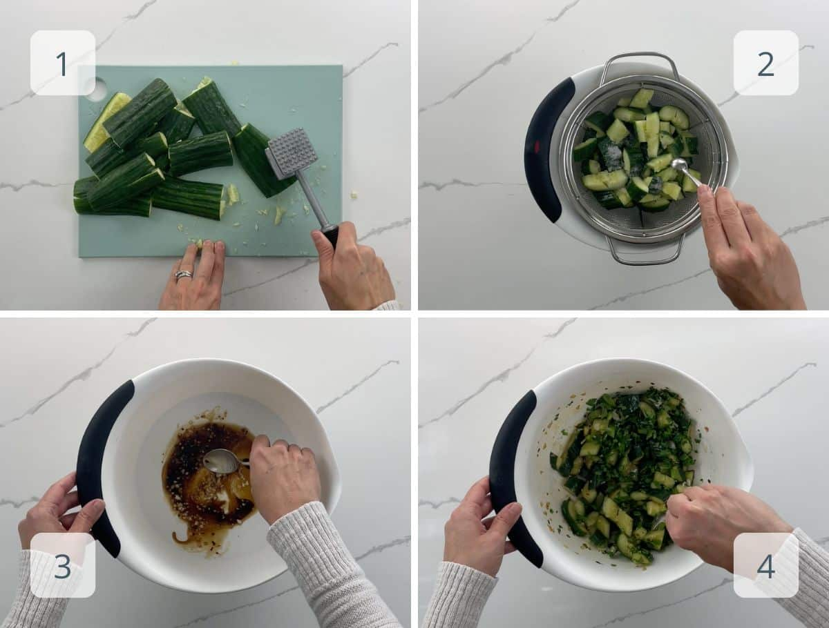 Smashed Cucumber Salad